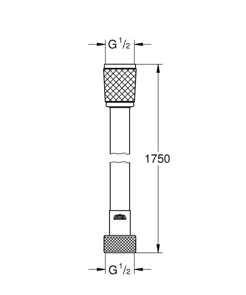 Cev Za TuŠ Grohe Relexaflex 1750 Mm 28154002 1