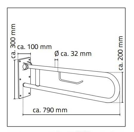 KopalniŠki RoČaj Asistent 79cm Krom A220200 Ridder