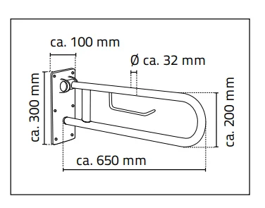 Kopalniški Ročaj Ridder Assistent Uwe 65 Cm Krom A220100