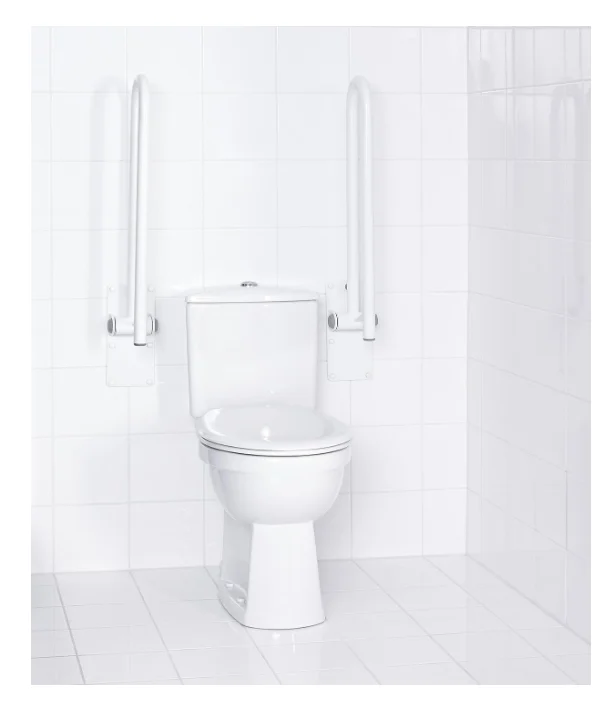 Ridder A0130201 Stoječa Podpora Za Straniščno školjko, Zložljiva Standardna Bela 5