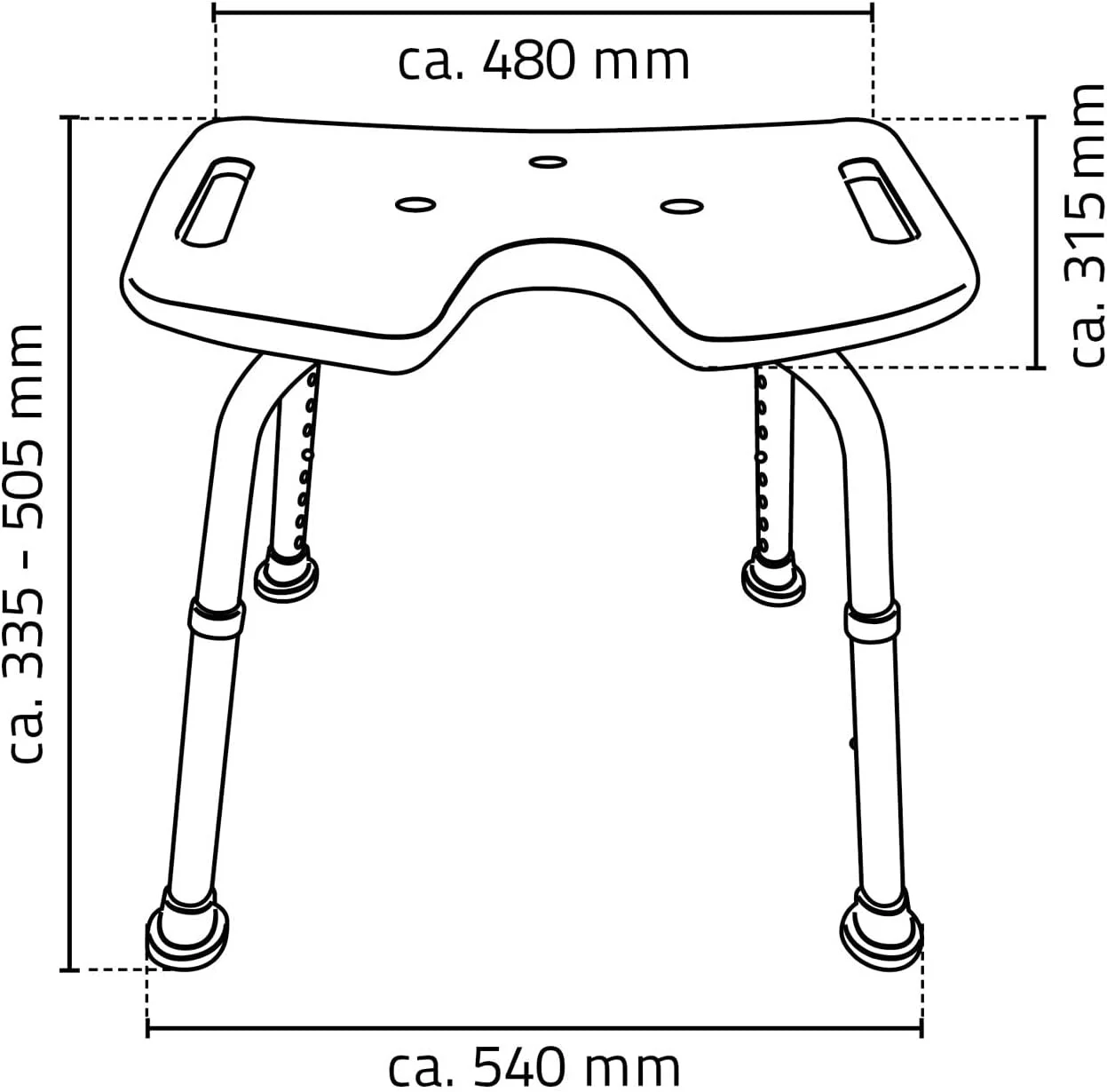 Stol Kop. Beli 150kg Assistent A0050501 Ridder 3