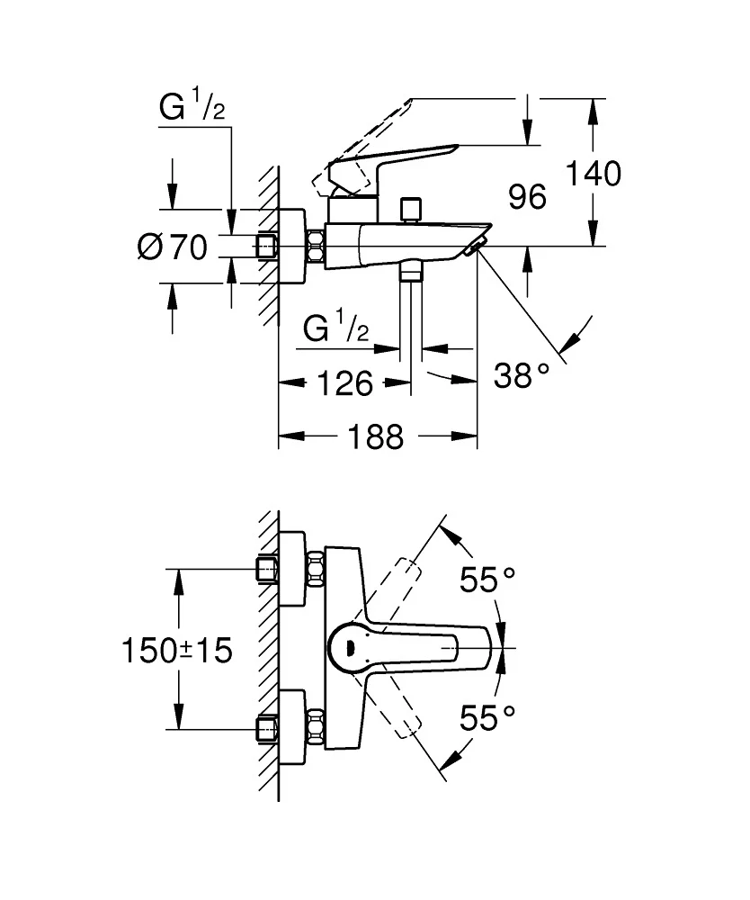 Baterija Grohe Start Za Kad 322782432 3